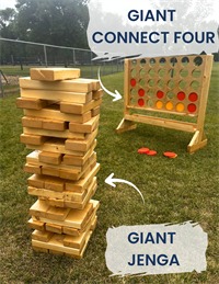 Cornhole and Jenga