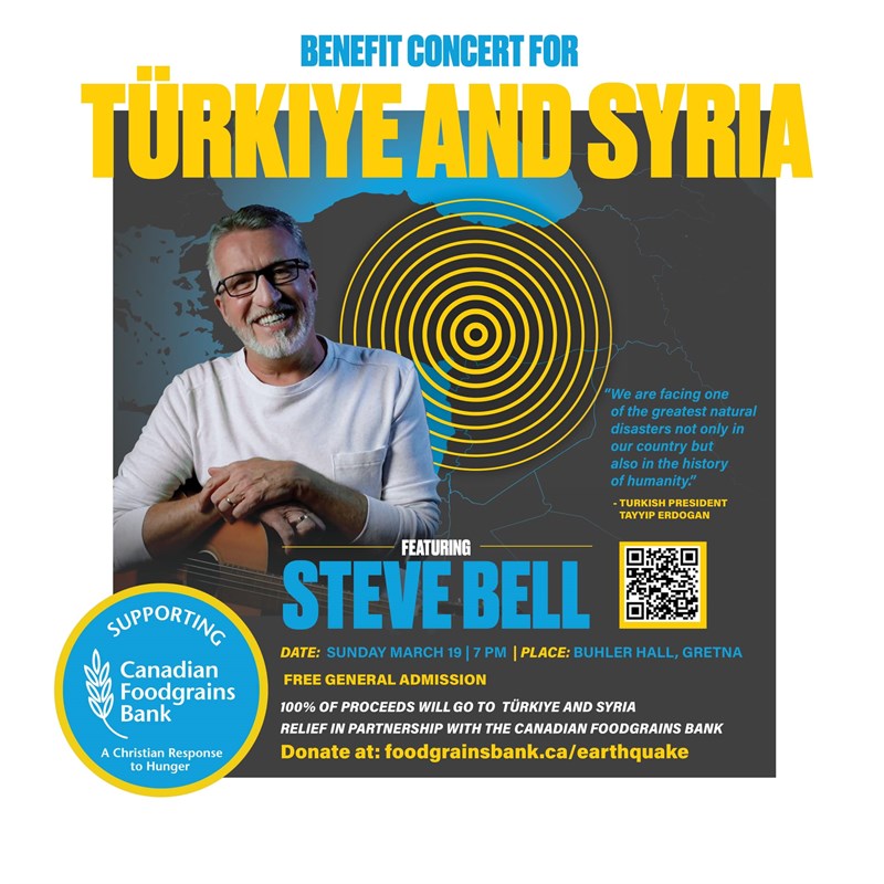 Turkey and Syria Earthquake Fundraising Concert: Steve Bell