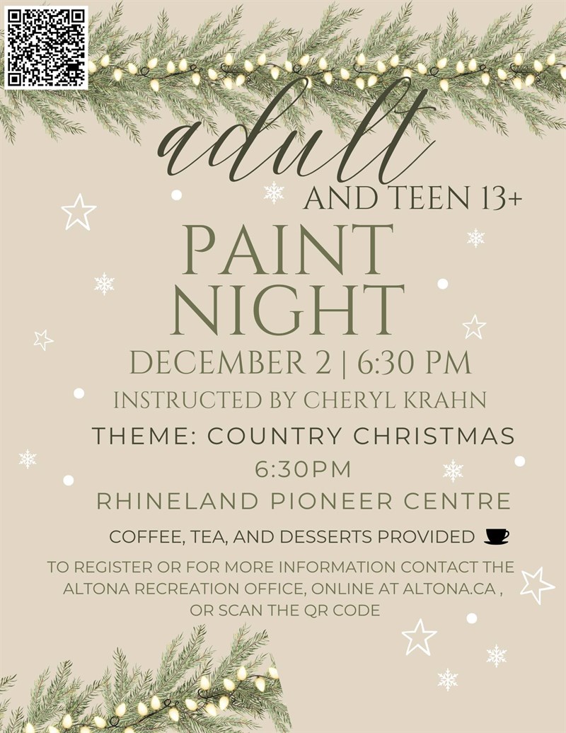 Paint Night (ages 13+)