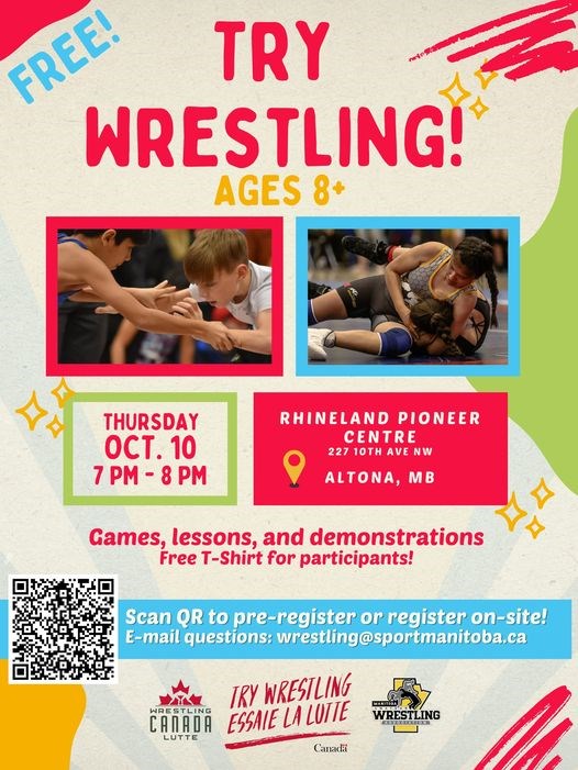 Try Wrestling for Free (ages 8 & up)