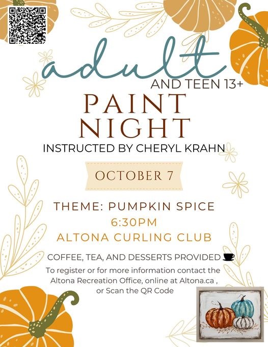 Paint Night (ages 13+)