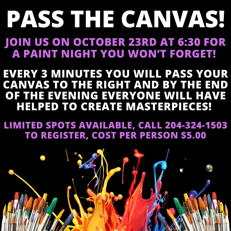 Pass the Canvas at the Altona Library