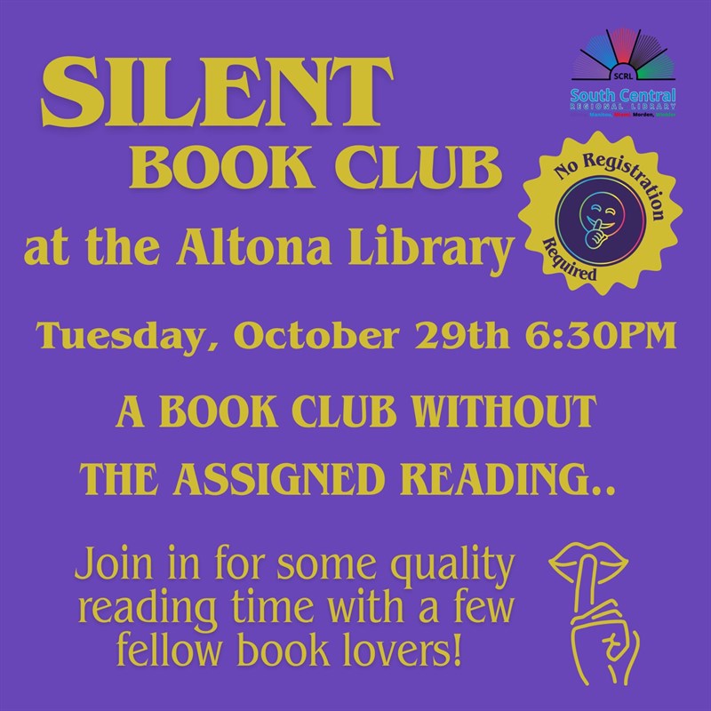 Silent Book Club at the Altona Library