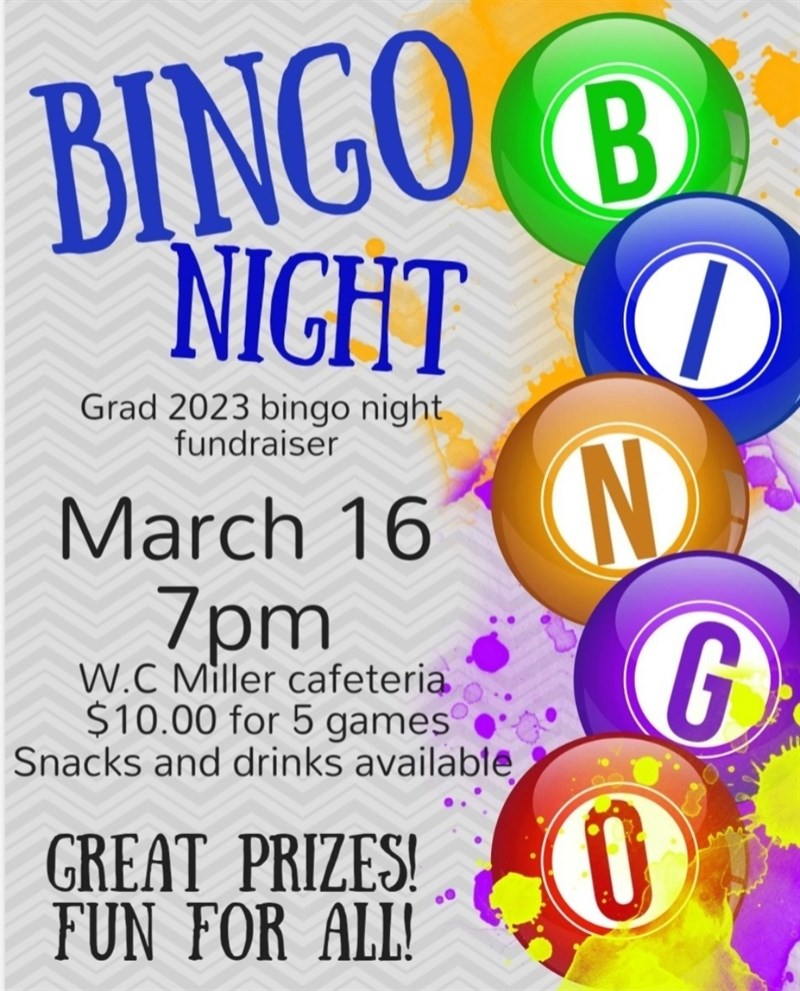 Bingo Night Fundraiser - Grad 2023